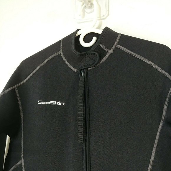 Men's Black Wetsuit with Velcro Collar - Picture 9 of 12